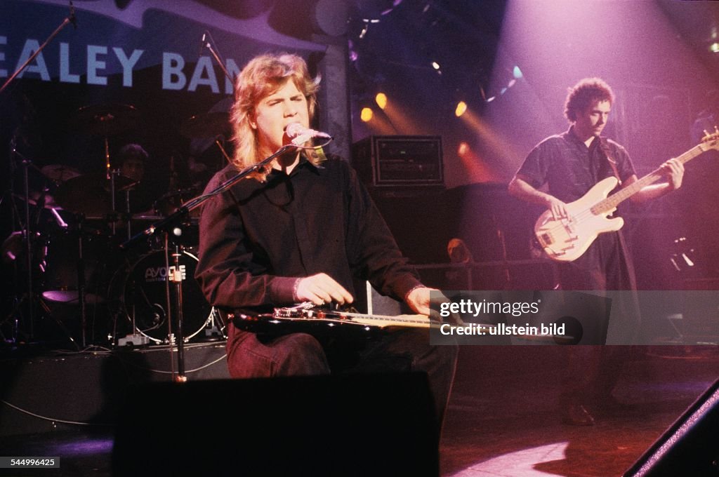 Jeff Healey - Musician, Rock music, Guitarist, Canada - performing in the TV-Show "Ohne Filter" - 05.1989