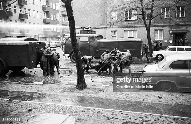 Germany - Berlin - West-Berlin: heavy rioting during a demonstration of students in favour of Horst Mahler