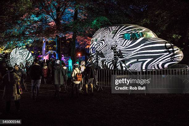 Atmosphere at Blissfields Festival at Vicarage Farm on July 1, 2016 in Winchester, England.