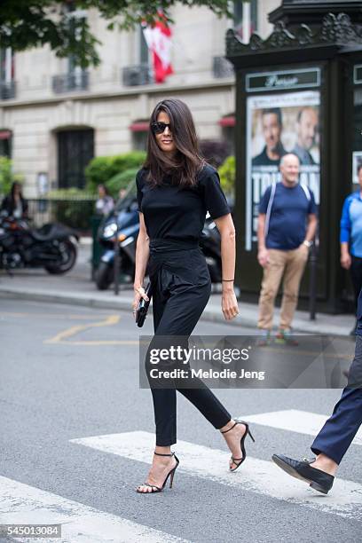 Barbara Martelo at the Dior show at 30 Avenue Montaigne on July 4, 2016 in Paris, France.