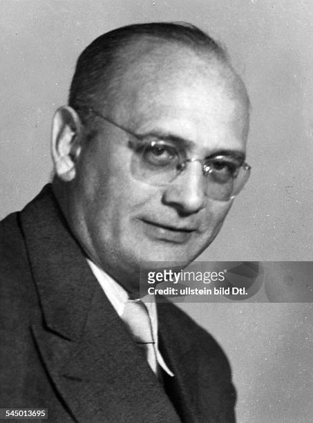Etzel, Franz *12.08..1970+ Politician, Germany Finance minister 1957-1961 - Portrait - undated, about 1955 - photographer: Ernst Sandau