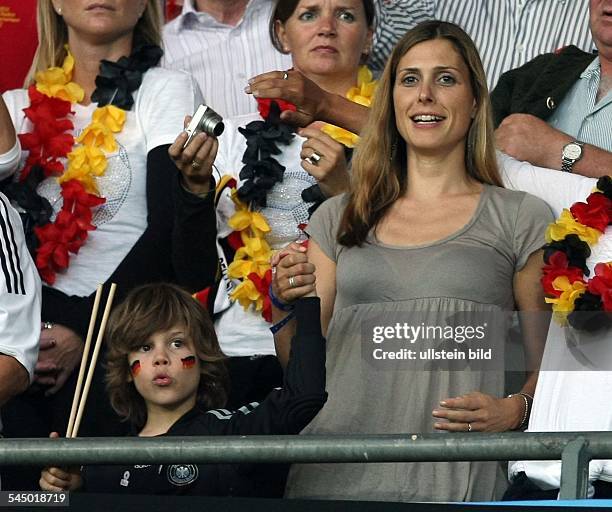 Austria - Vienna: Euro 2008, group B, Austria - Germany , Conny Lehmann and son Mats at the Ernst-Happel-Stadium