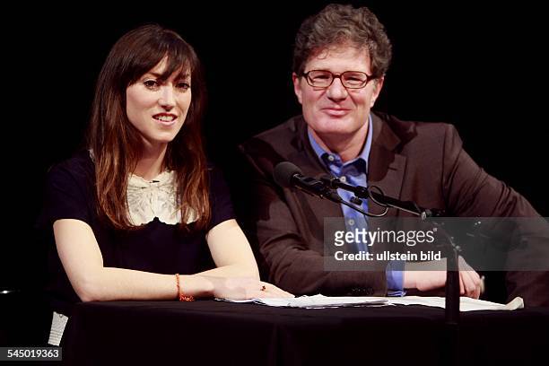 Charlotte Roche - Presenter, Author, UK - and Roger Willemsen lit.'COLOGNE 2008 - Das achte Mal' in Schauspielhaus Cologne
