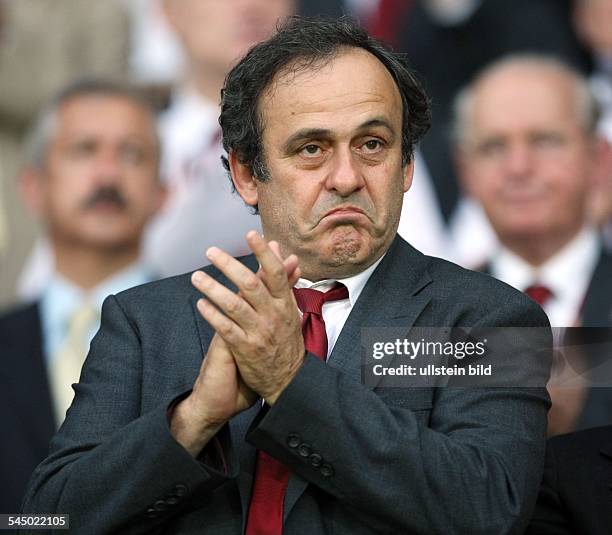 Platini, Michel - President, UEFA, France - at gthe Ernst-Happel Stadium in Vienna during the Euro 2008
