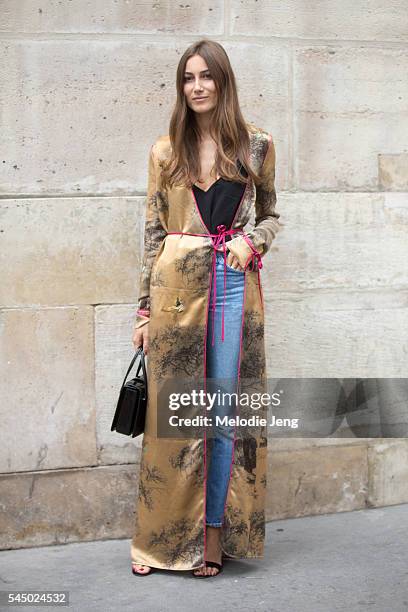 The Attico co-founder Giorgia Tordini after the Iris Van Herpen show at Eglise de lÕOratoire du Louvre on July 4, 2016 in Paris, France.