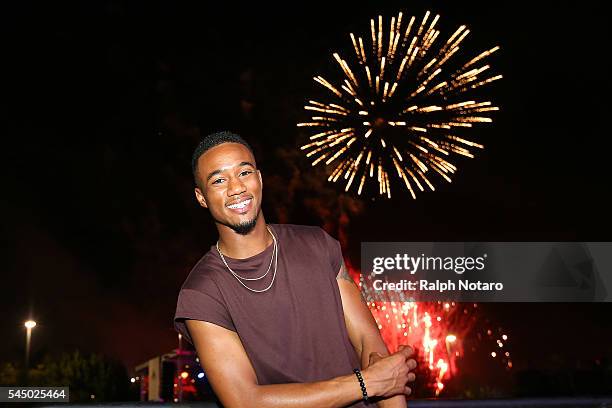 Jessie Usher of Independence Day: Resurgence enjoys the Independence Day Celebration at Seminole Hard Rock Hotel & Casino Hollywood on July 4, 2016...