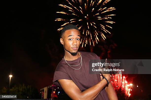 Jessie Usher of Independence Day: Resurgence enjoys the Independence Day Celebration at Seminole Hard Rock Hotel & Casino Hollywood on July 4, 2016...