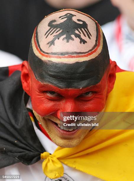 Austria - Wien Vienna: UEFA Euro 2008: German fan during the match Germany : Austria at Ernst-Happel-Stadium -
