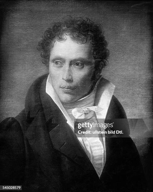 Schopenhauer, Arthur *22.02.1788-21.09.1860+Philosoph, D- Portrait nach dem Gemaelde von Ludwig Sigismund Ruhl- 1815