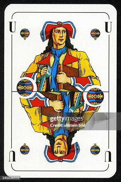 Germany - : Altenburger playing cards, Deutsches Blatt , playing card Schellen Under = jack -