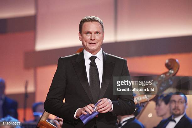 Bulthaupt, Axel - Presenter, Germany - performing at the "Jose Carreras Gala 2008" in Leipzig, Germany