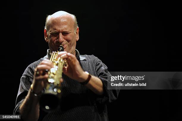 Liebman, Dave - Musician, Saxophonist, Jazz, USA - performing with Marc Copland at the Romanfabrik, Frankfurt am Main, Germany