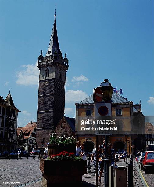 Rathaus und Kappelturm in Obernai- 1995