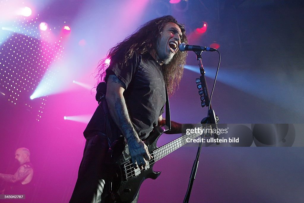 Slayr Rapper Performing Slayer - Band, Heavy Metal, USA - Singer Tom Araya performing in ...