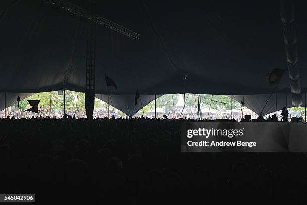 General view of the Arena stage during Roskilde Festival 2016 on July 01, 2016 in Roskilde, Denmark.