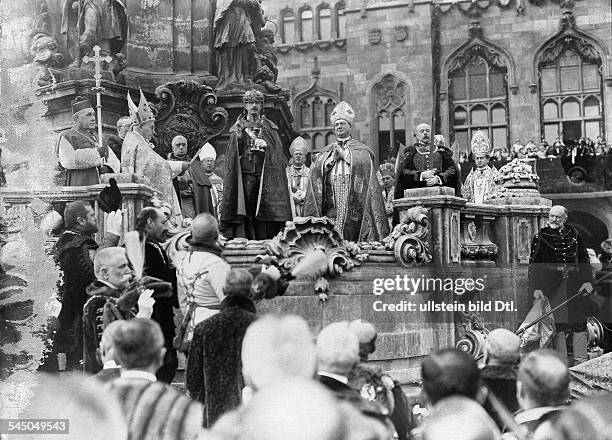 Charles I of Austria, *1887-1922+, Emperor of Austria, King of Hungary and King of Bohemia from 1916 to 1918 - coronation as Hungarian King Charles...