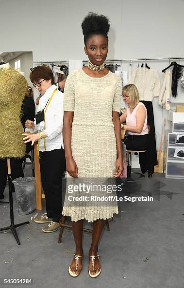 Karidja Toure attends the Chanel Haute Couture Fall/Winter 2016-2017 ...