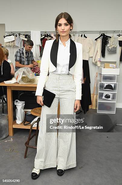 Alma Jodorowsky attends the Chanel Haute Couture Fall/Winter 2016-2017 show as part of Paris Fashion Week on July 5, 2016 in Paris, France.