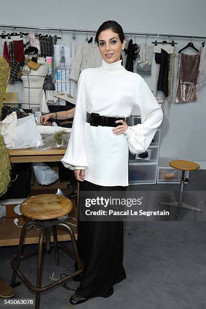 Razane Jammal attends the Chanel Haute Couture Fall/Winter 2016-2017 show as part of Paris Fashion Week on July 5, 2016 in Paris, France.