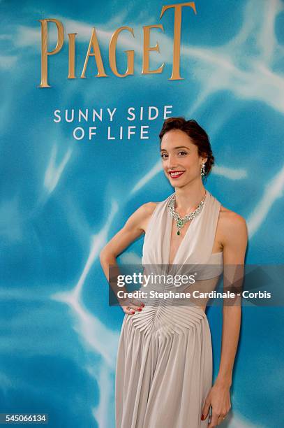 Dancer Dorothee Gilbert attends the "Sunny Side of Life" By Piaget : Launch Partyshow as part of Paris Fashion Week on July 4, 2016 in Paris, France.