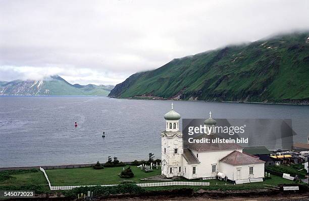Aleuten : Unalaska, Dutch Harbour :Russisch-orthodoxe Kirche undErinnerungsstätte