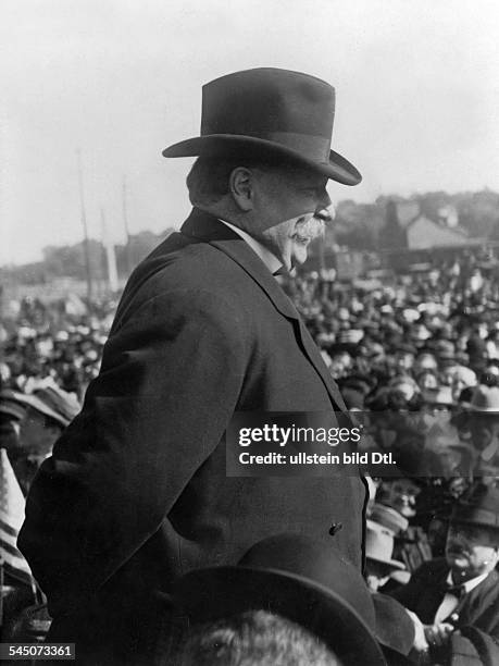 William Howard Taft *15.09.1857-+Politiker, Republikaner, USA1909 - 1913 Präsident der USA- im Wahlkampf- 1908