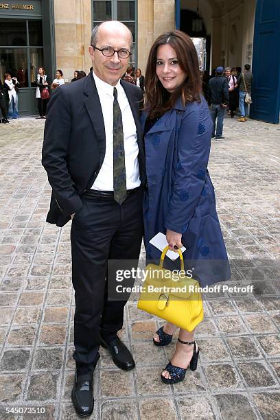 Sonia Rykiel, Jean-Marc Loubier with his wife Hedieh attend the Alexis Mabille Haute Couture Fall/Winter 2016-2017 show as part of Paris Fashion Week...