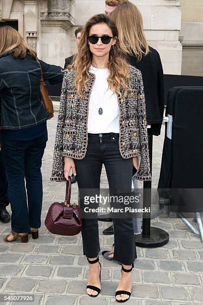 Miroslava Duma attends the Chanel Haute Couture Fall/Winter 2016-2017 show as part of Paris Fashion Week on July 5, 2016 in Paris, France.