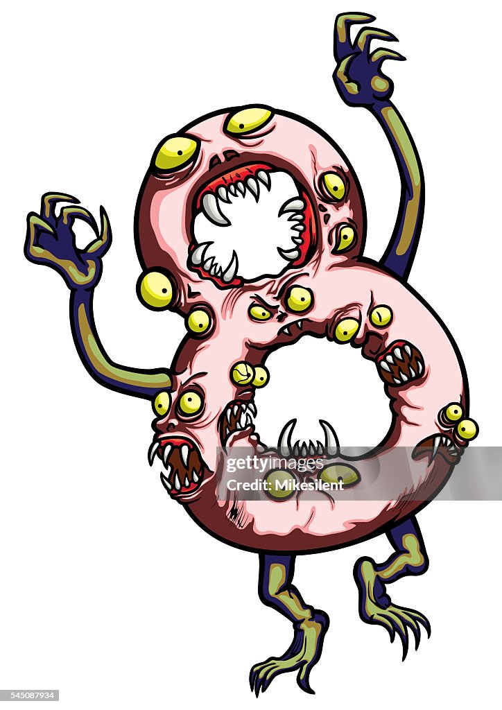 Monster Eight Number Eight Monster High-Res Vector Graphic - Getty Images