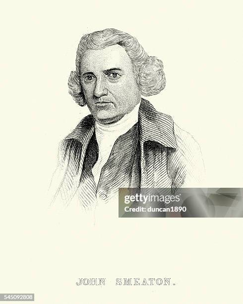 portrait of john smeaton - john the baptist stock illustrations