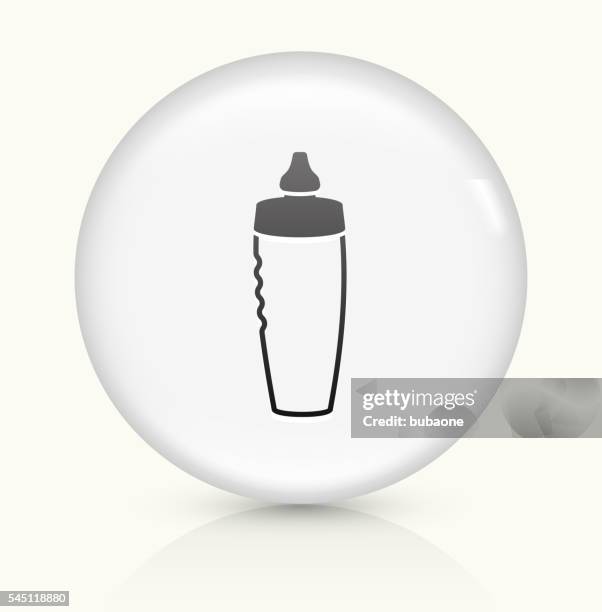sport bottle icon on white round vector button - kitchen rendering stock illustrations