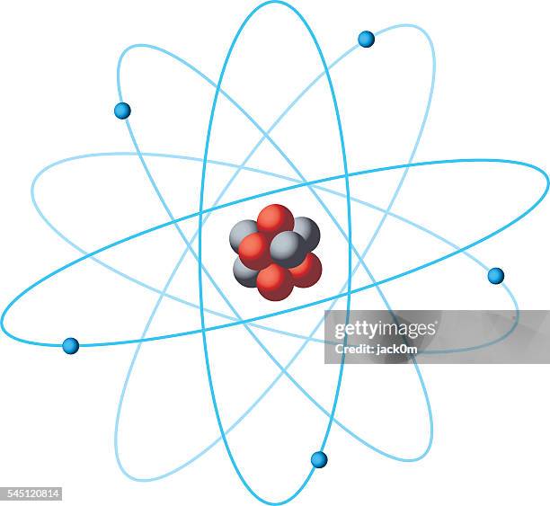 ilustrações de stock, clip art, desenhos animados e ícones de diagrama de estrutura do átomo - neutrão