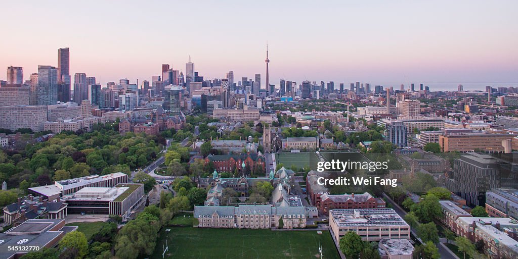 Panoramic View of Toronto Cityscape