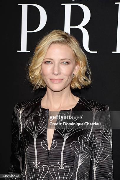 Cate Blanchett attends the Giorgio Armani Prive Haute Couture Fall/Winter 2016-2017 show as part of Paris Fashion Week on July 5, 2016 in Paris,...