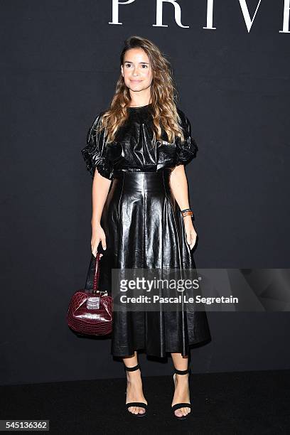 Miroslava Duma attends the Giorgio Armani Prive Haute Couture Fall/Winter 2016-2017 show as part of Paris Fashion Week on July 5, 2016 in Paris,...