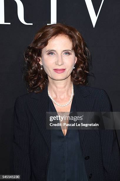 Margaret Mazzantini attends the Giorgio Armani Prive Haute Couture Fall/Winter 2016-2017 show as part of Paris Fashion Week on July 5, 2016 in Paris,...