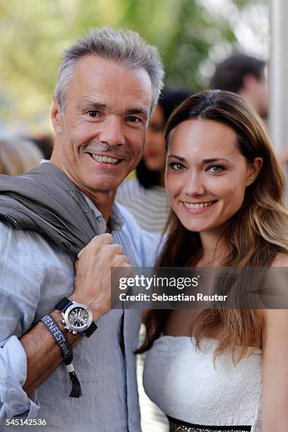 Hannes Jaenicke attends the summer party of Produzentenallianz on July 5, 2016 in Berlin, Germany.