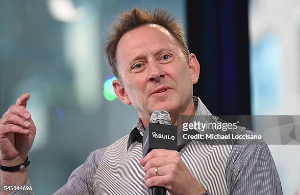 Actor Michael Emerson attends the AOL Build Speaker Series at AOL Studios in New York on July 5, 2016 in New York City.