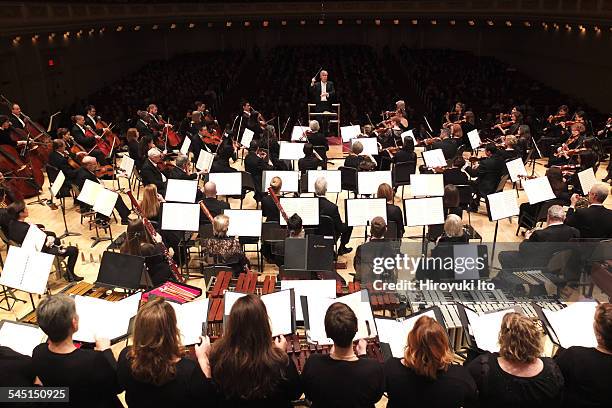 St. Louis Symphony performing at Carnegie Hall on Friday night, March 20, 2015.This image:David Robertson leading the St. Louis Symphony in Debussy's...