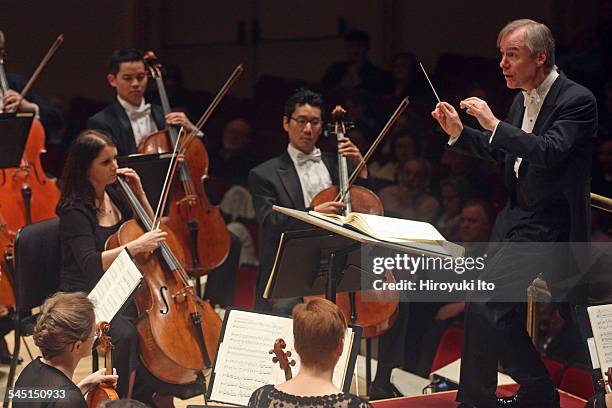 St. Louis Symphony performing at Carnegie Hall on Friday night, March 20, 2015.This image:David Robertson leading the St. Louis Symphony in Debussy's...