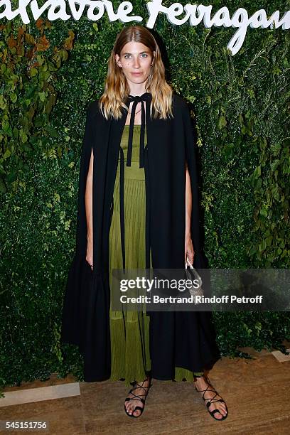 Veronika Heilbrunner attends the Re Opening of Salvatore Ferragamo Boutique at Avenue Montaigne on July 5, 2016 in Paris, France.