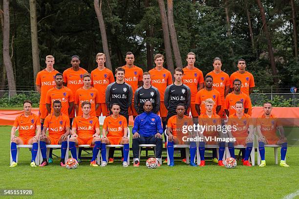 Mats Knoester of The Netherlands U19, Pablo Paulino Rosario of The Netherlands U19, Michel Vlap of The Netherlands U19, Jay-Roy Grot of The...