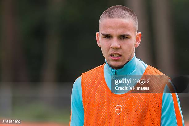 Calvin Verdonk of The Netherlands U19 during a training session of Netherlands U19 at July 5, 2016 in Heelsum, The Netherlands.