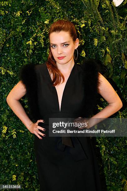 Actress Roxane Mesquida attends the Re Opening of Salvatore Ferragamo Boutique at Avenue Montaigne on July 5, 2016 in Paris, France.