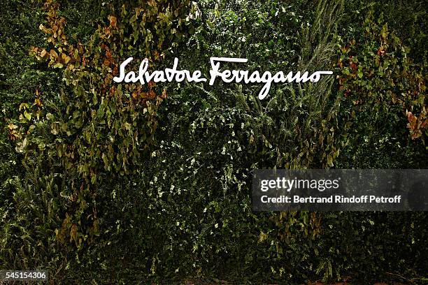 Illustration view of the Boutique during the Re Opening of Salvatore Ferragamo Boutique at Avenue Montaigne on July 5, 2016 in Paris, France.