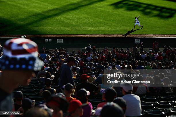 David Price of the Boston Red Sox warms up in the outfield before the game against the Texas Rangers at Fenway Park on July 5, 2016 in Boston,...