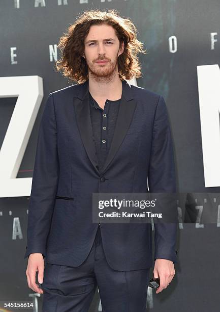 Hozier attends the European premiere of "The Legend Of Tarzan" at Odeon Leicester Square on July 5, 2016 in London, England.