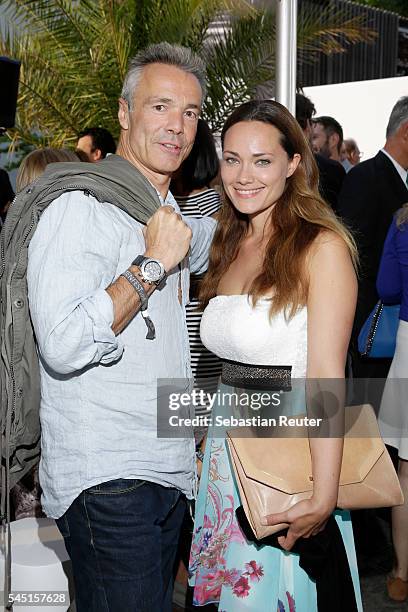 Hannes Jaenicke attends the summer party of Produzentenallianz on July 5, 2016 in Berlin, Germany.