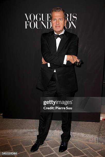 Mario Testino attends the Vogue Foundation Gala 2016 at Palais Galliera on July 5, 2016 in Paris, France.