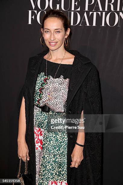 Alexandra Golovanoff attends the Vogue Foundation Gala 2016 at Palais Galliera on July 5, 2016 in Paris, France.